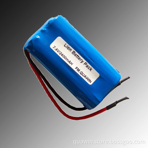7.4V 2400mAh 18650 Li-ion Battery Packs